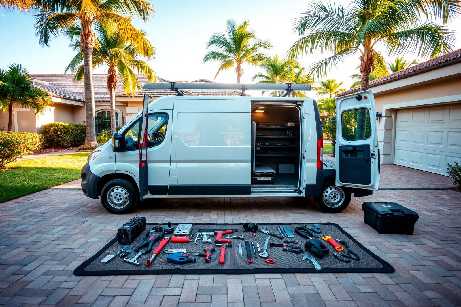 Mobile mechanic van and tools